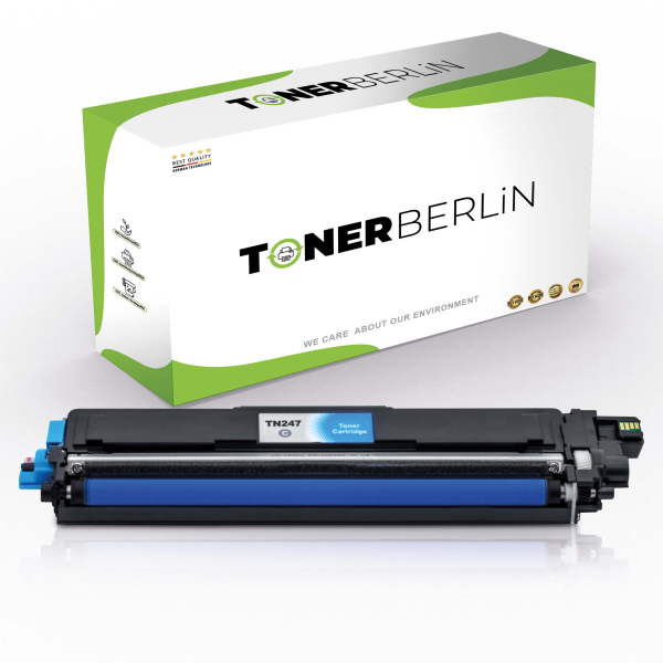 Rebuilt Toner kompatibel für Brother TN-247C Cyan 2.300 Seiten